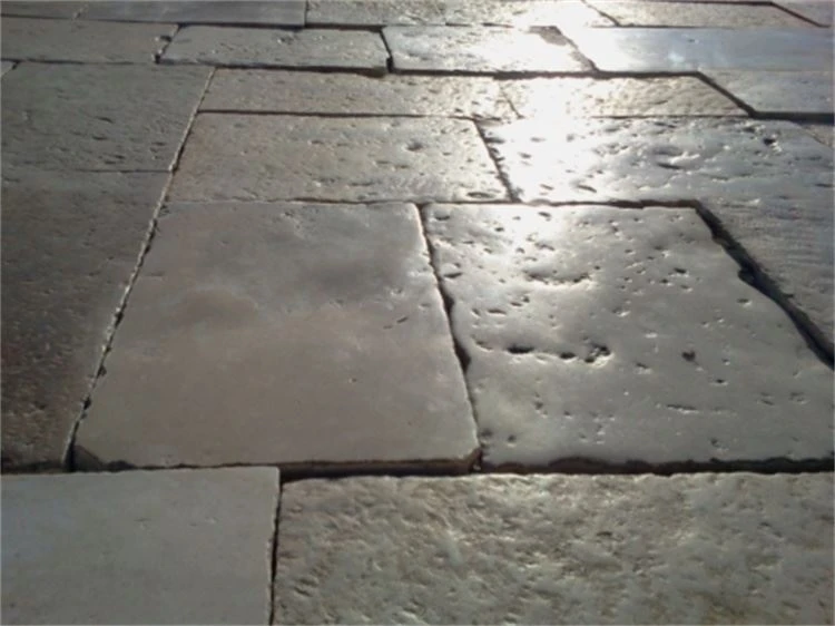Antique Floor made by abrasive brush